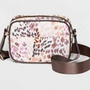Target crossbody leopard purse